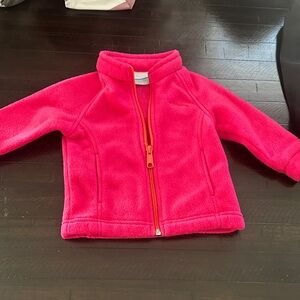 Columbia Vibrant Pink Fleece with Orange Accents